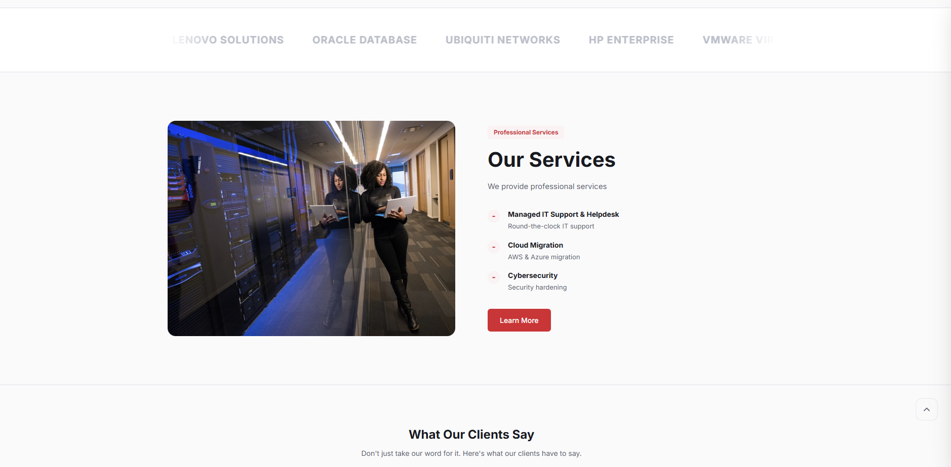 Solutions page